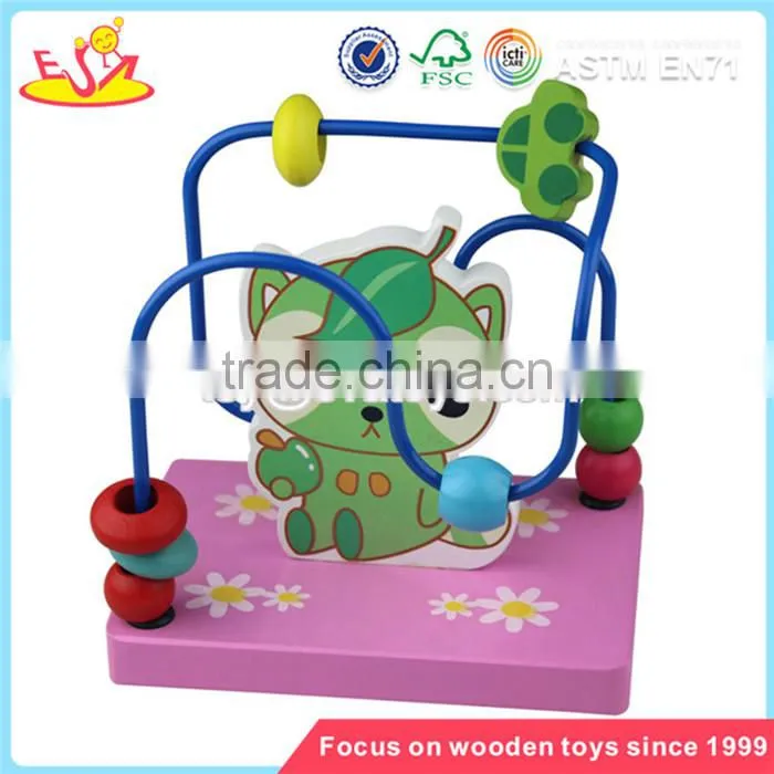 Wholesale new fashion wooden beads toy hottest kids wooden the sea around beads toy W11B052