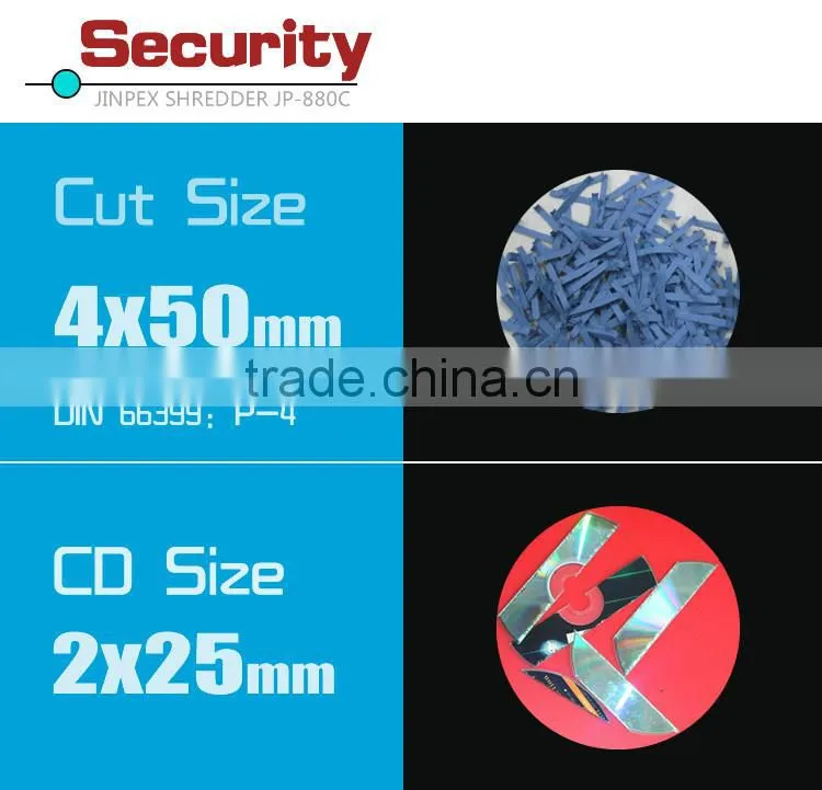 JP-880C Small office paper shredder CD and credit card shredder