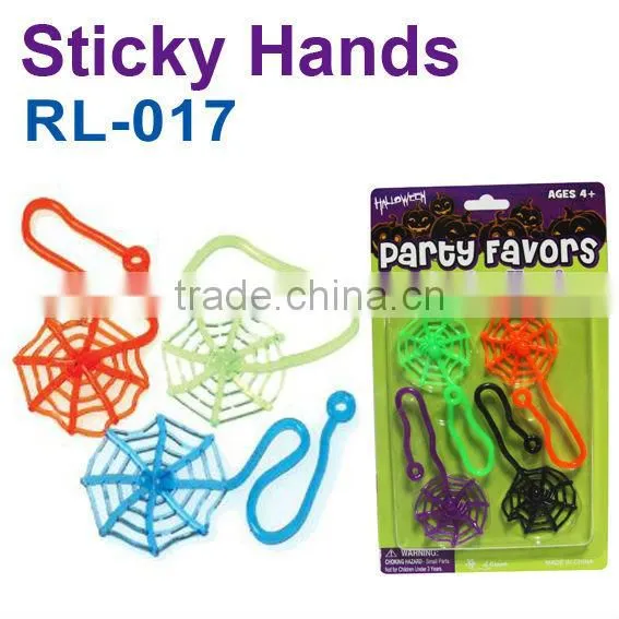 soft hand shaped sticky toys