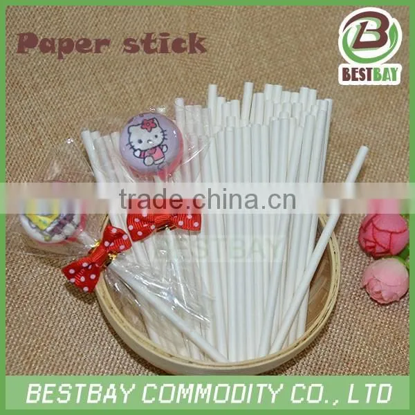White lolly paper stick,cake paper stick,medical paper stick,swab paper stick