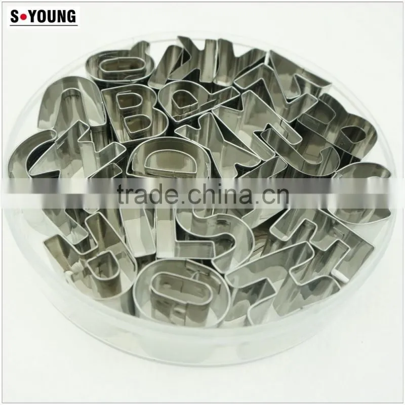 47035 26 English Letter Shape Cake cookie cutter ,fondant cake decorating tools