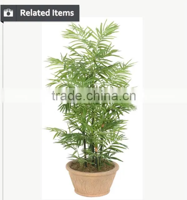 Artificial wholesale bamboo trunk and leaves for indoor and outdoor landcaping decoration