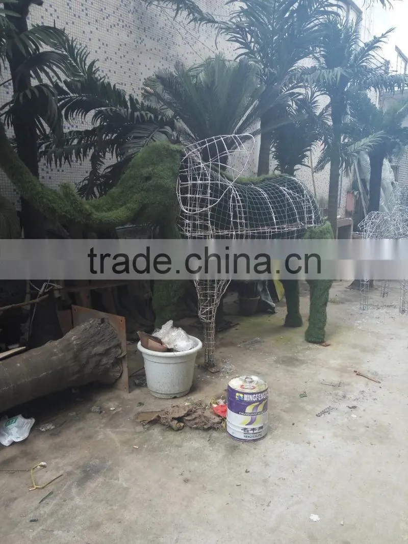 Customized artificial topiary grass animal landscaping