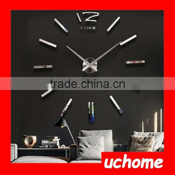 UCHOME 3D EVA Foam DIY Wall Sticker Clock for Home Decoration