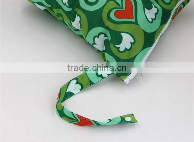 Waterproof baby diaper bags, two zippers swim wet bag