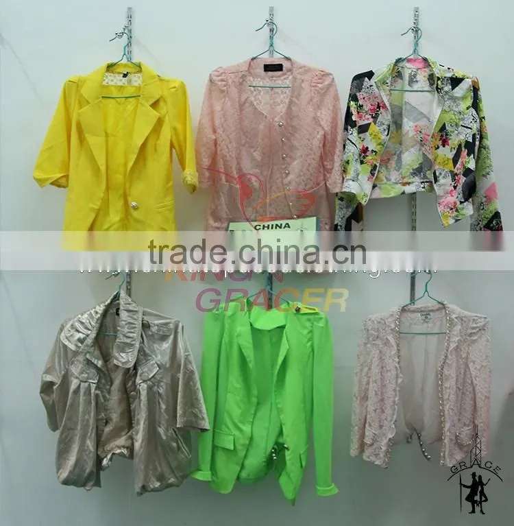 High End Shanghai Summer Ladies Jacket Used Clothing In Bales Miami style