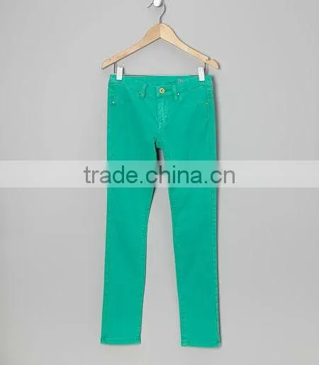 Rhubarb Spray On Skinny Jeans