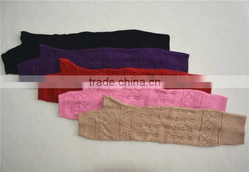 2016 new design knitted elbow length winter gray grey fingerless 100% cashmere gloves wholesale knitting pattern