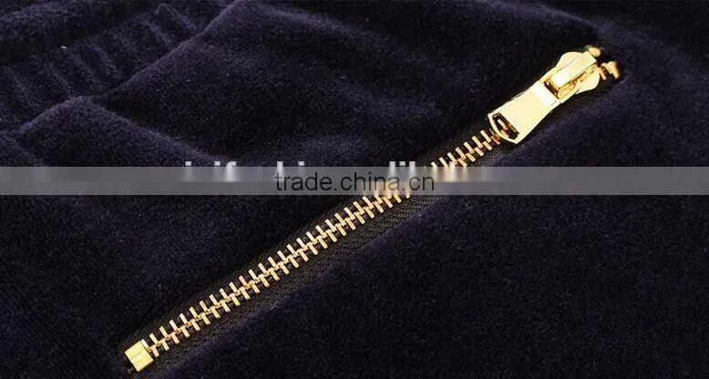 Hot Sale Custom Design Cheap Mens Velvet Sports Track Suit