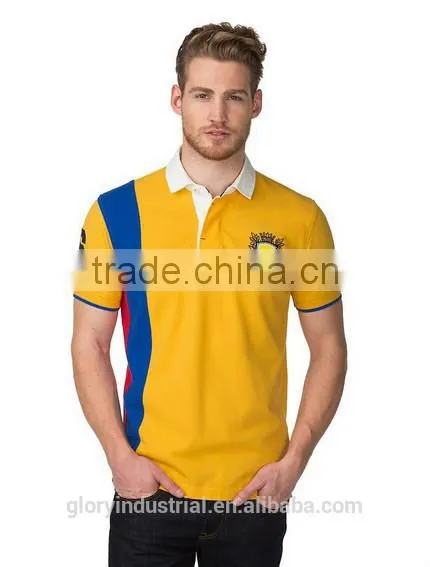 summer casual flag slim fit baseball embroidery man polo t-shirt wholesale