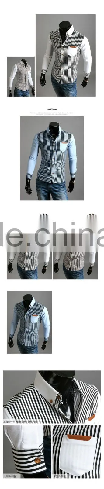 wholesale korean style slim fit t shirt for men with cheap price