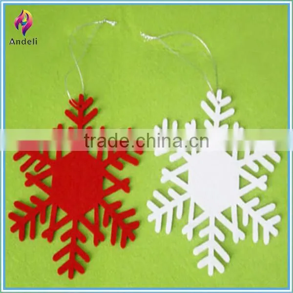 Hot Sale felt glass snowflake ornaments