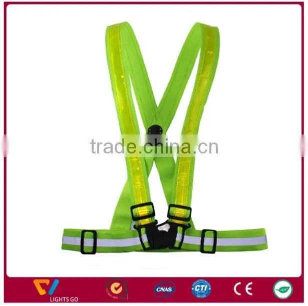 running reflective safety belt,led reflective belt,traffic reflective vest