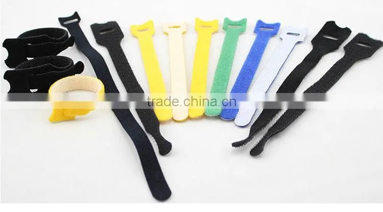 Reusable and adjustable Garden ties tape back to back soft hook and loop