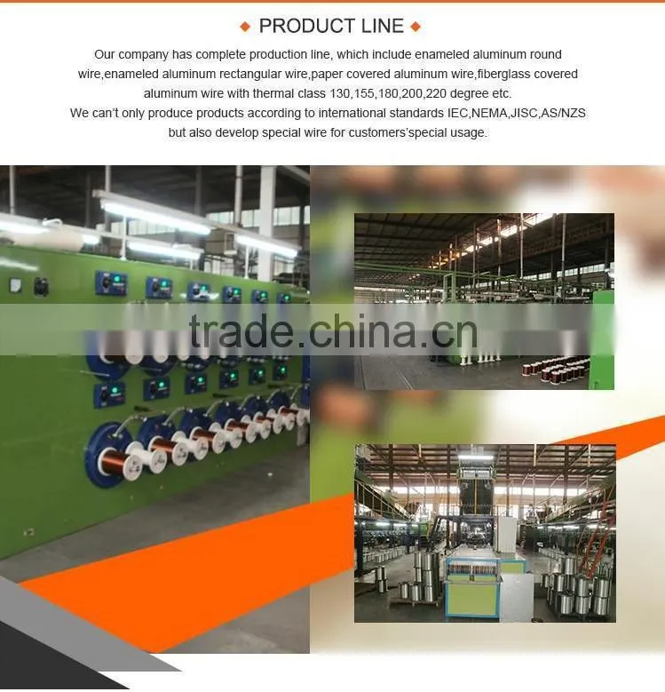 Hot Sale Class 180(H) EIW polyesterimide enameled aluminum wire AWG20