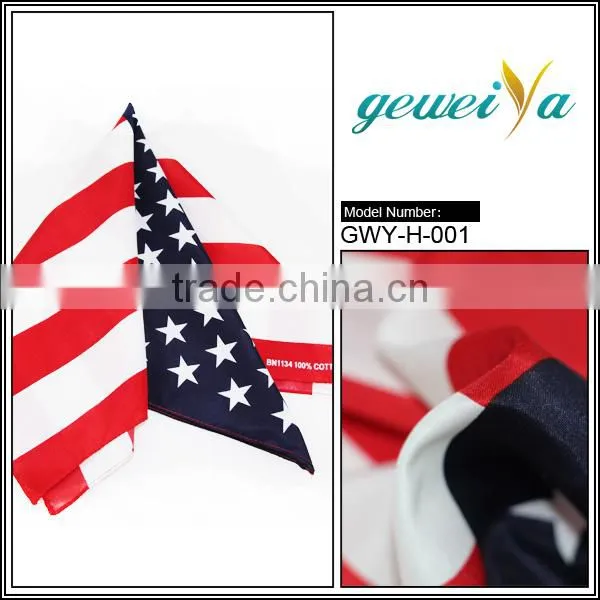 Printed World Cotton Flag Handkerchief