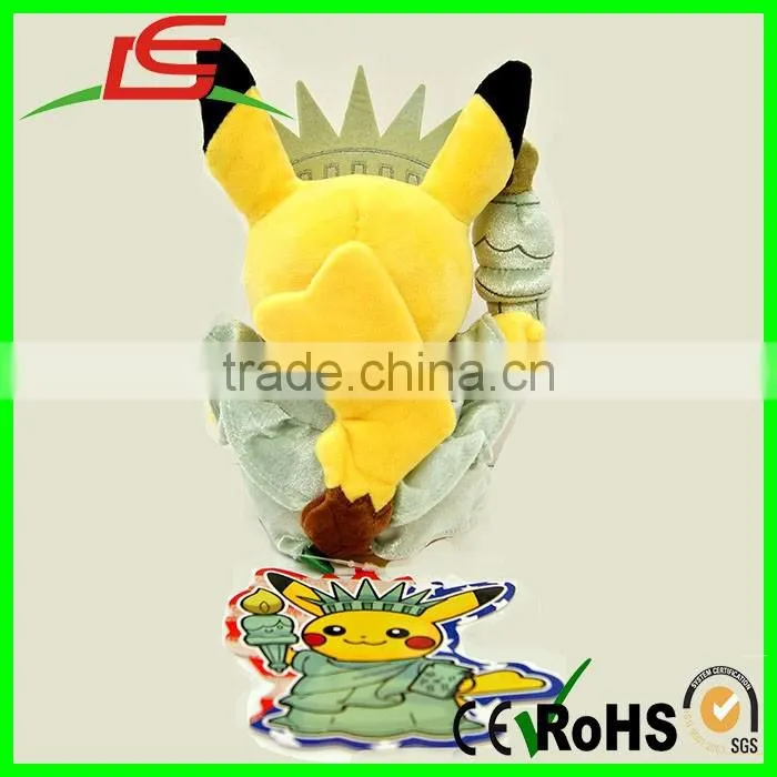 Plush Doll World Pikachu Pokemon America Like the Statue of Liberty