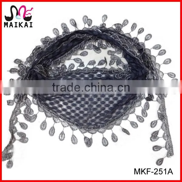 Elegant women's high fashion beautiful lace yiwu scarf