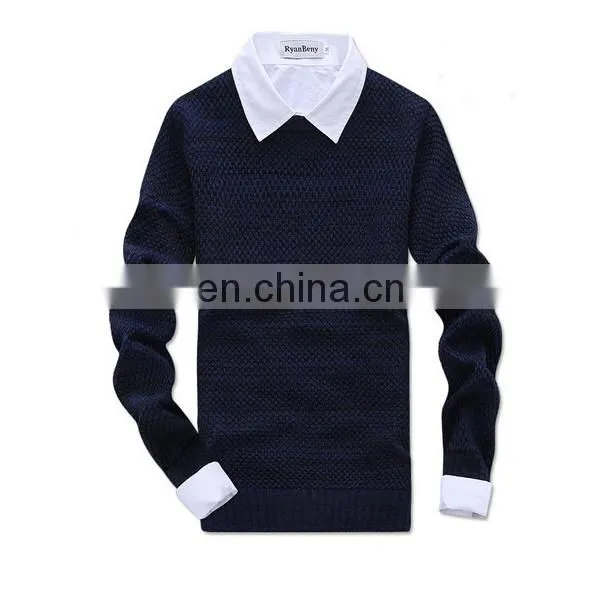 High fashion long sleeve knitwear in men's sweater