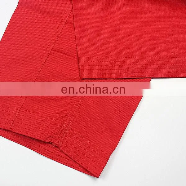 custom red taekwondo dobok