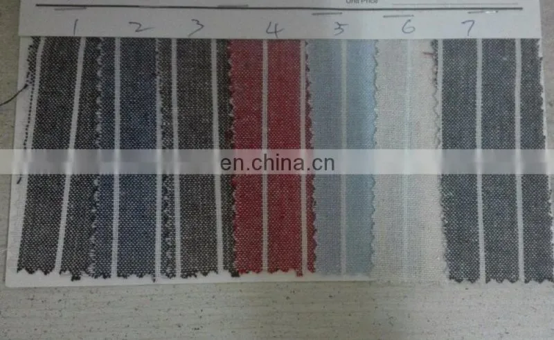 high quality linen/cotton color weaved frayed hem tea towels in stripes in small quantities