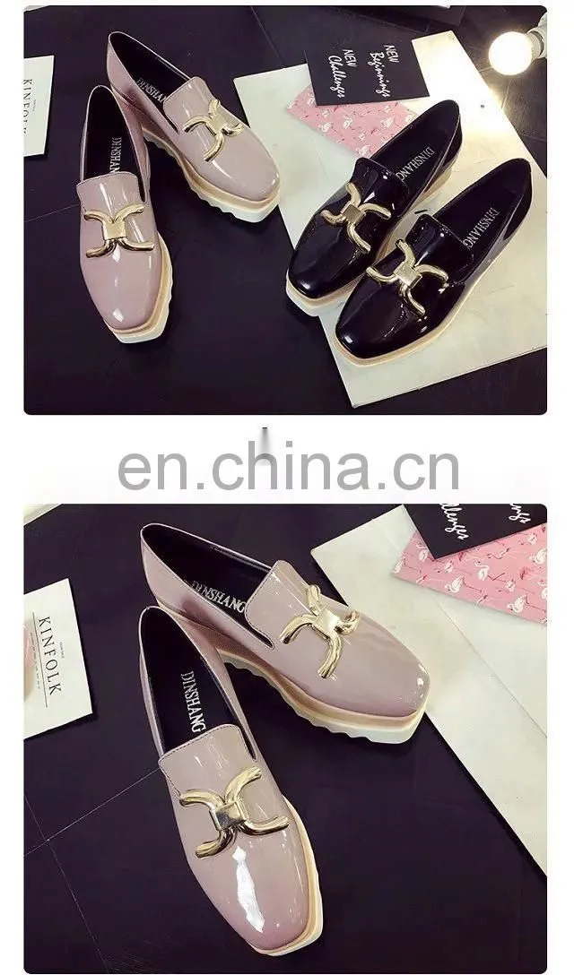 Wholesale slip on high heel shoes platform women shoes 2017
