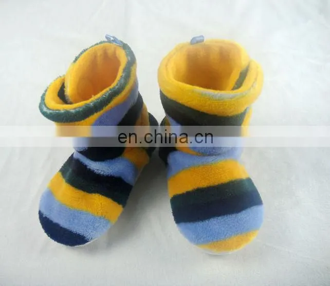 Personalized soft warm indoor plush baby shoes winter boots