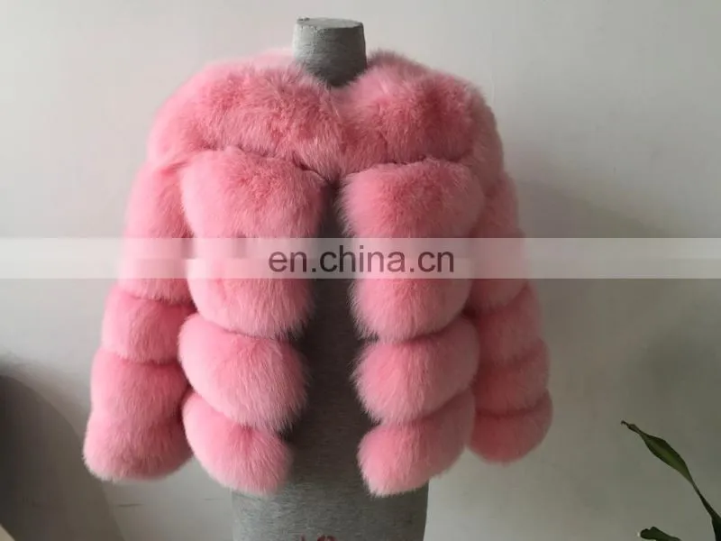 2017 genuine fox fur jacket outwear fur garment