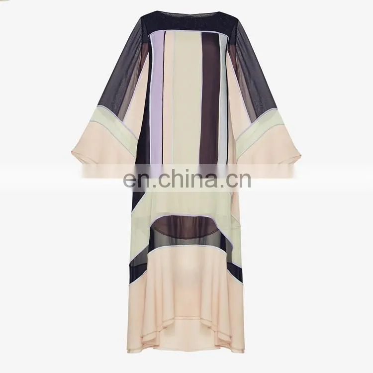 2017 new arrivals chinese clothing manufacturers long sleeve latest design muslim evening dress
