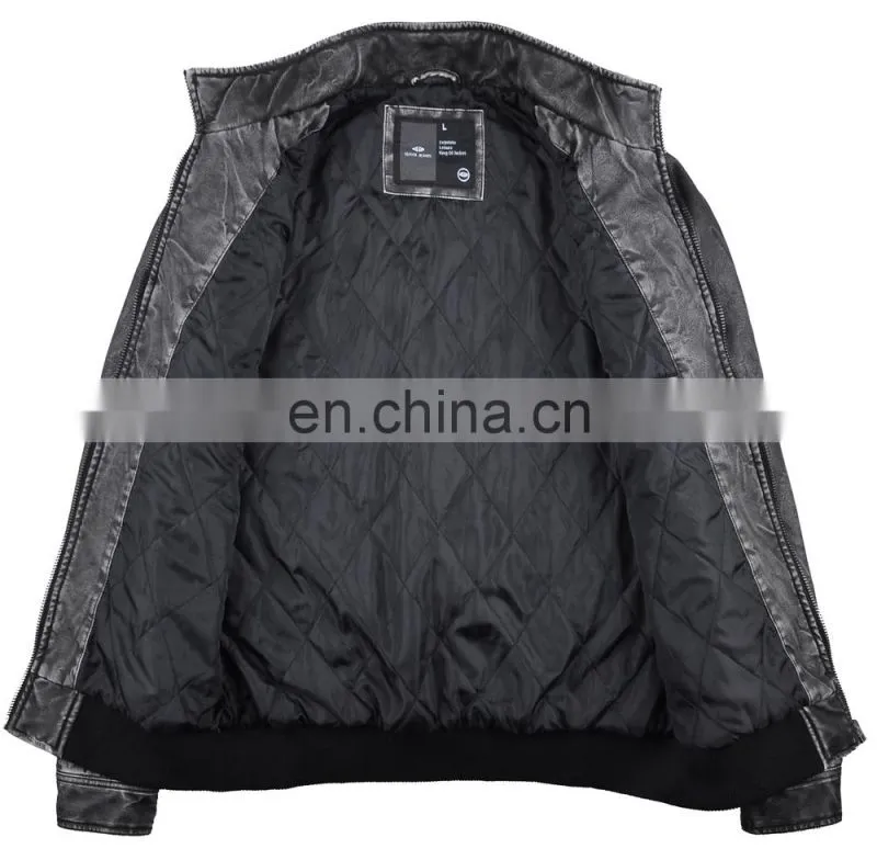 lastest mens spring thin diamond quilted stylish bomber jacket leather
