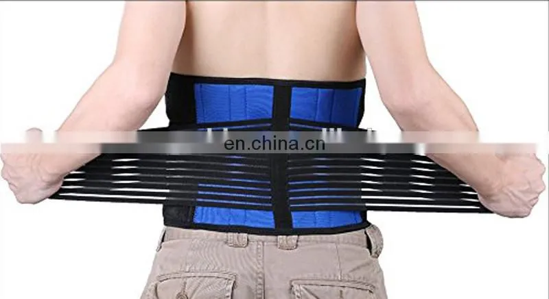 Deluxe Neoprene Double Pull Lumbar Lower Back Support Brace Exercise Belt