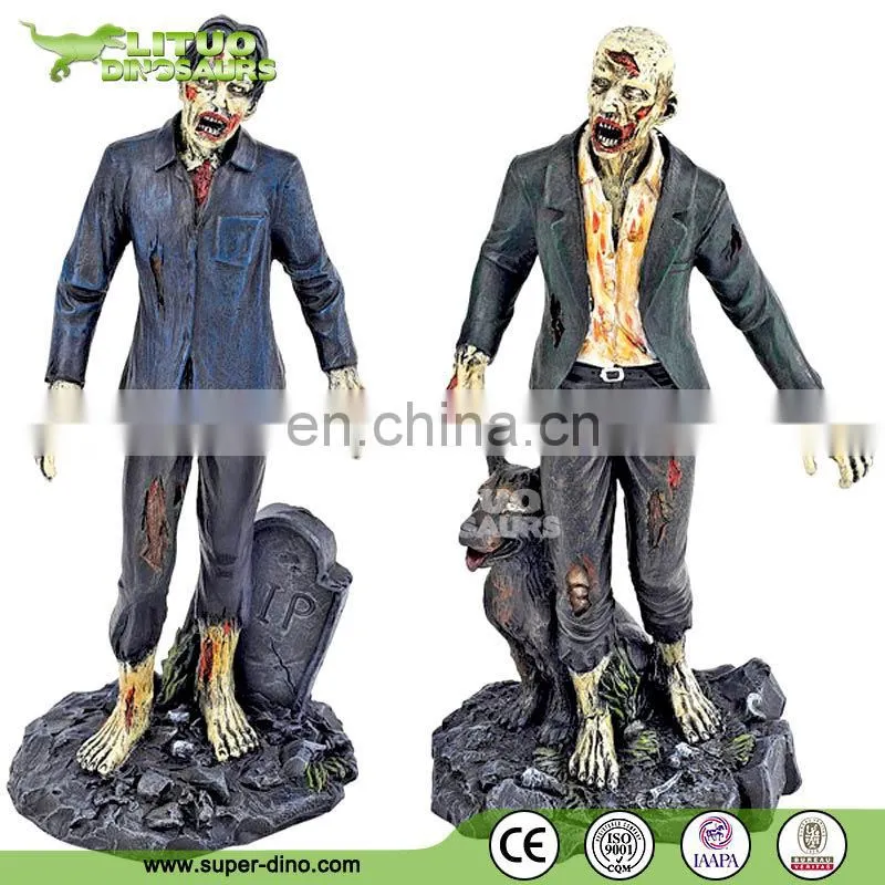 FRP Zombie Girl Life Size Statue for Sale