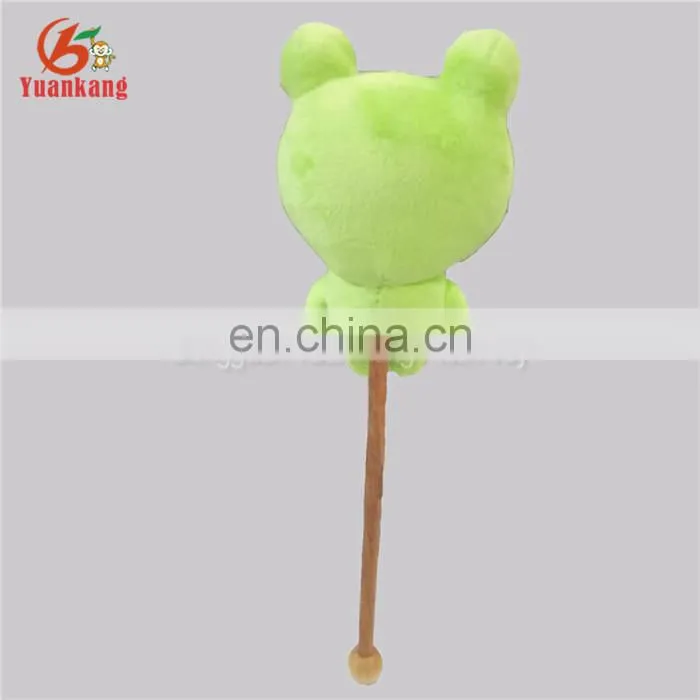 Cute plush stuffed vallentine's day frog animal toy plush massage hammer