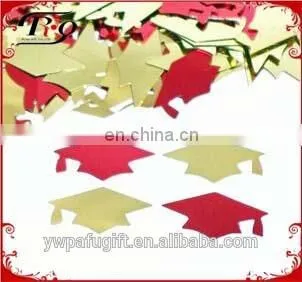 black graduation silhouette confetti