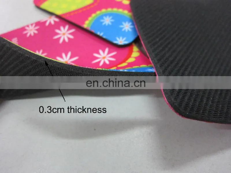 Personalized anti-skid rubber and polyester mug coaster for cup