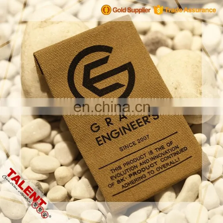 custom silicone heat transfer printing main fabric label for garment