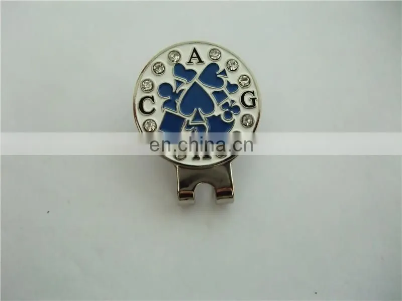 custom logo magnetic golf ball marker hat clip