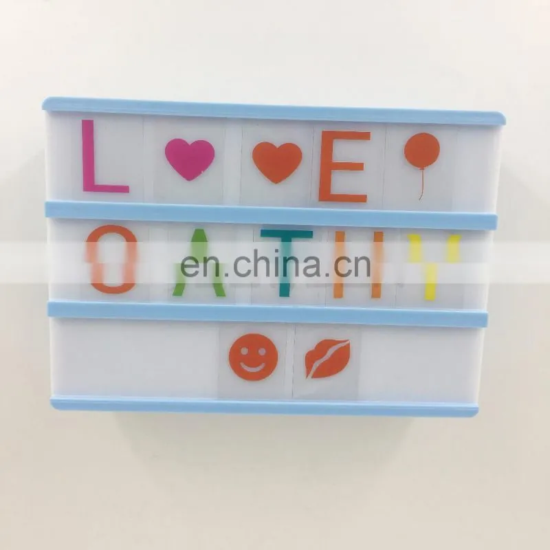 A6 Size DIY Advertising LED Light Box for Home Office Decoration