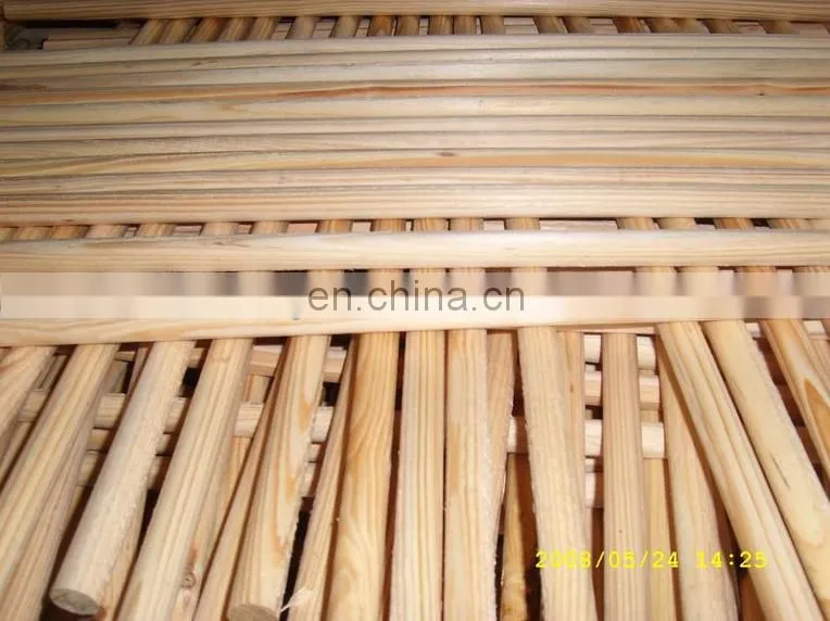 High efficient thread wooden broom handle threaded wooden shovel handle wooden brush handle making machine