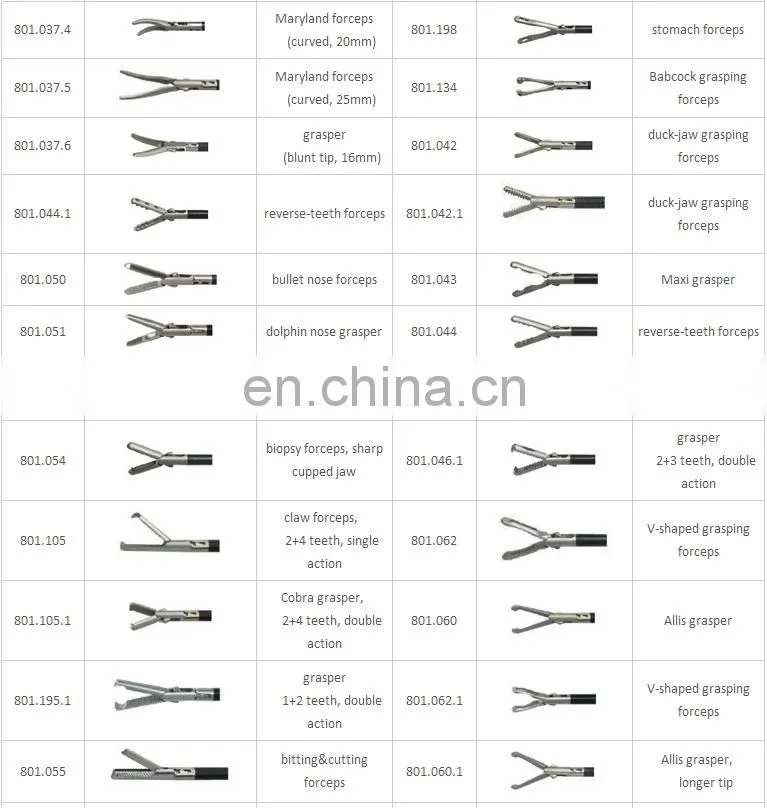High Quality Insulated Grasping Forceps Laparoscopic Instruments