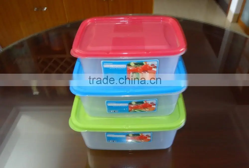 2300ml square plastic food storage container, storage box