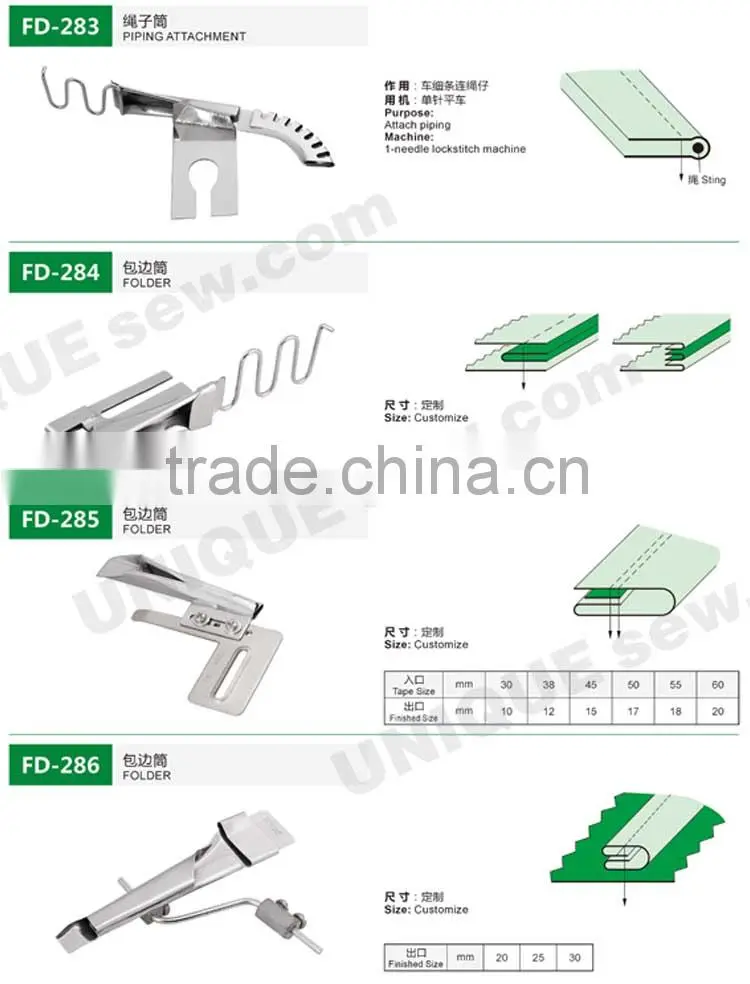 Folder/Binder for sewing machine 4