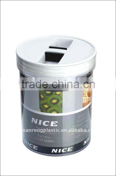 plastic material airtight canister