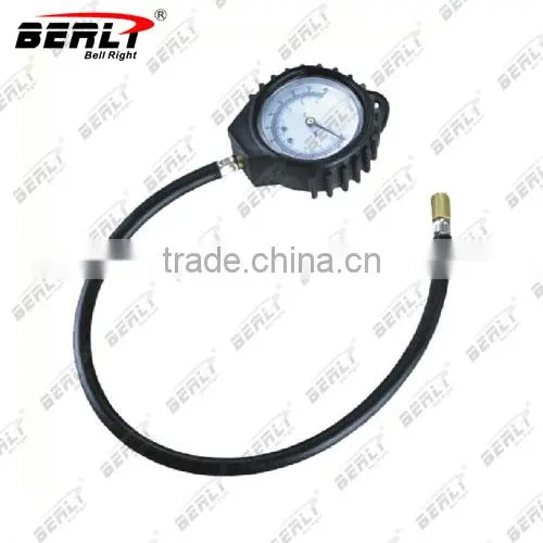BellRight Long rubber hose straight head tire gauge