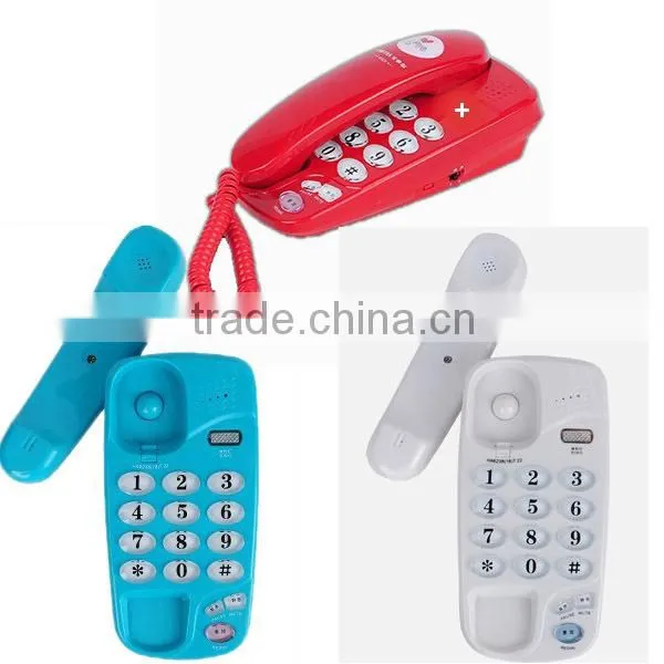 pretty color mini corded phone