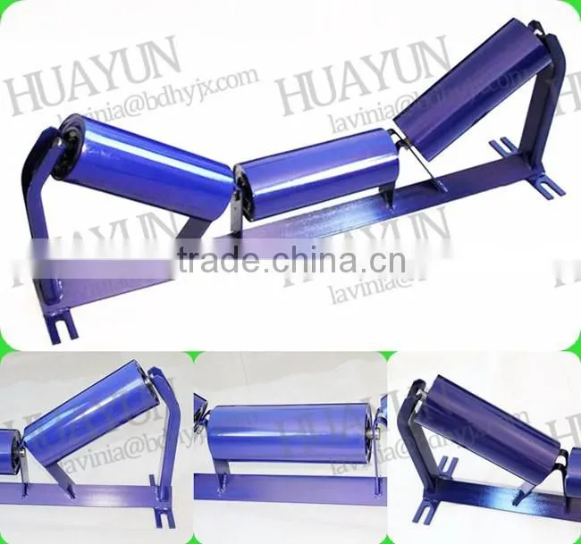 24'' Belt Width Automatic Welding Troughing Idler Bracket Belt Conveyor Roller Frame