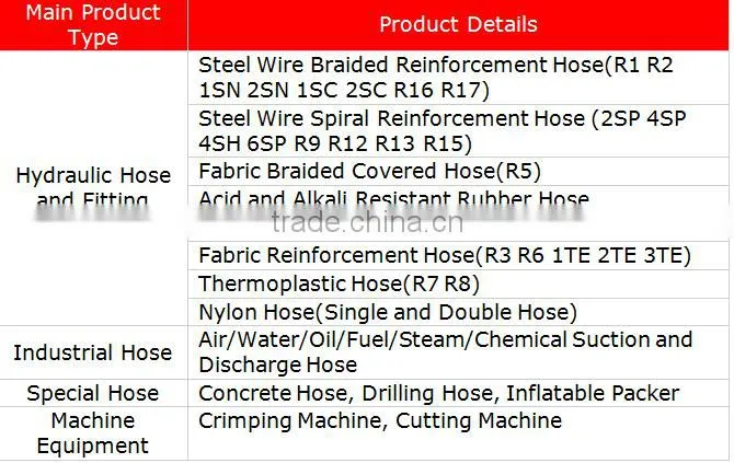 ISO Certificated Chemical Resistant PTEF Material Hose