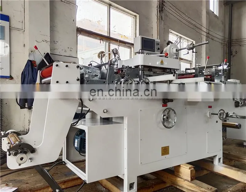 UTM420Z Automatic Adhesive Label Film Flatbed Die Cutting Machine, Flat bed roll clear sticker tape punching press cutter