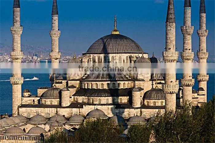 Arabian style colourful stainless steel mosque dome