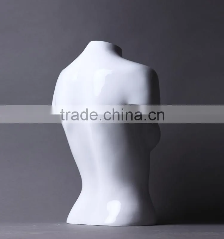 window display half body female torso mannequin